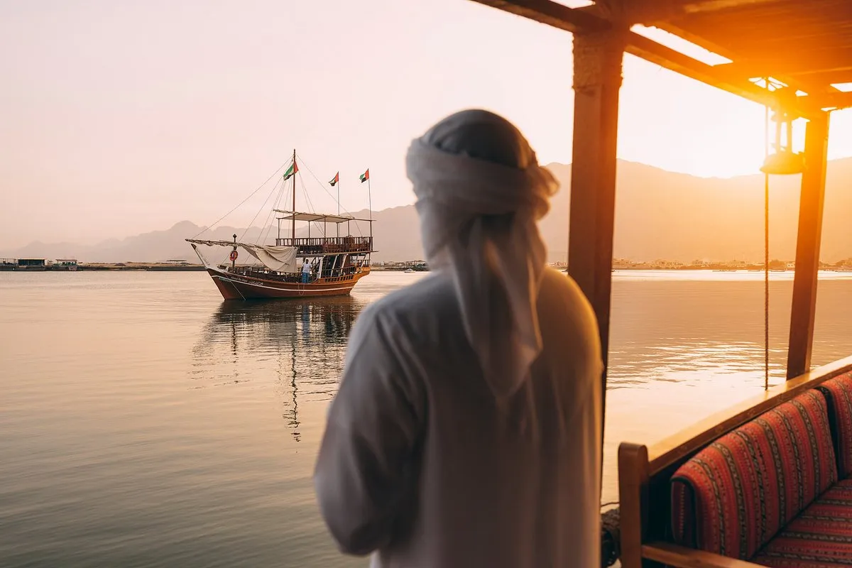 Suwaidi Pearl Farm Jetty at Sunset