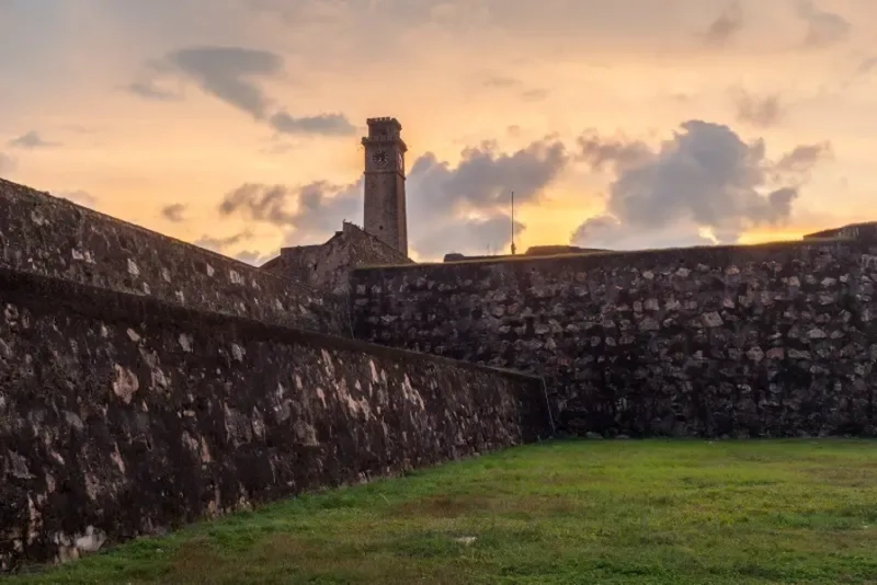 Sunset From Galle Fort Walls